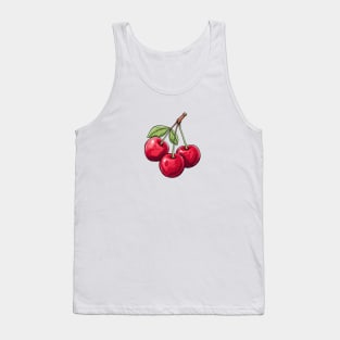 Cherry Illustration Tank Top